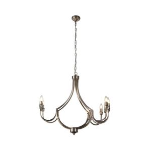 Searchlight Klassieke hanglamp Lodge 8-lichts zilver 82918-8SS