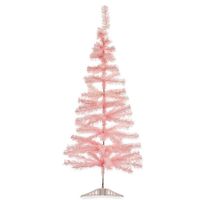 Kleine lichtroze kerstboom van 120 cm