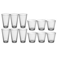 Set 12x stuks Benit-serie water/drink glazen 250 en 340 ml van glas - Drinkglazen - thumbnail