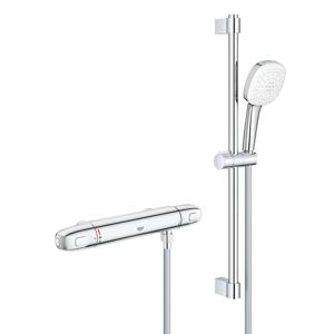 GROHE Grohtherm 1000 Comfortset - thermostatisch - HOH=15cm - zonder koppeling - 60cm - chroom 34819005