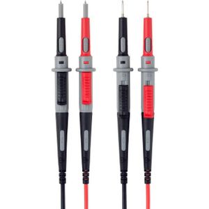 VOLTCRAFT MS-4PS Veiligheidsmeetsnoer 4mm-veiligheidsstekker Testpunt 1.00 m Zwart, Rood 1 stuk(s)