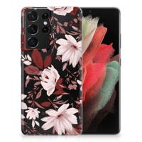 Smartphone hoesje Samsung Galaxy S21 Ultra Watercolor Flowers