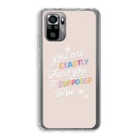 Right Place: Xiaomi Redmi Note 10S Transparant Hoesje
