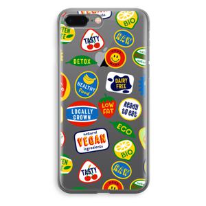 Fruitsticker: iPhone 8 Plus Transparant Hoesje