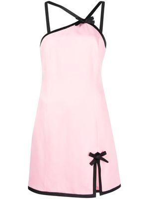 MSGM robe courte à fines bretelles - Rose