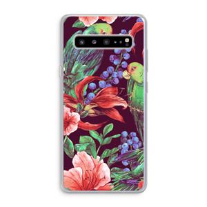 Papegaaien: Samsung Galaxy S10 5G Transparant Hoesje