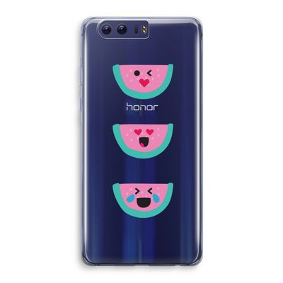Smiley watermeloen: Honor 9 Transparant Hoesje