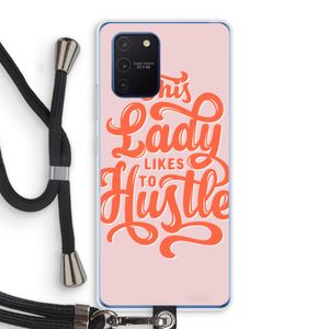 Hustle Lady: Samsung Galaxy Note 10 Lite Transparant Hoesje met koord