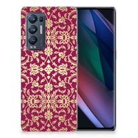 Siliconen Hoesje OPPO Find X3 Neo Barok Pink