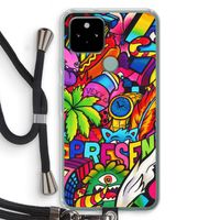 Represent: Pixel 5 Transparant Hoesje met koord