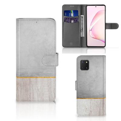 Samsung Note 10 Lite | Book Style Case | Wood Concrete