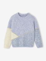 Meisjestrui met colorblock blauw