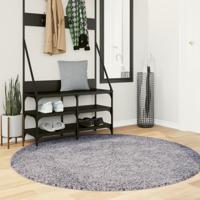 VidaXL Vloerkleed pamplona shaggy hoogpolig modern ø 200 cm blauw