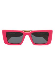 Off-White Eyewear lunettes de soleil Savannah à design bicolore - Rose