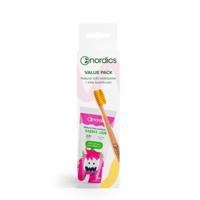 Nordics Tandpasta bubblegum & kids tandenborstel geel