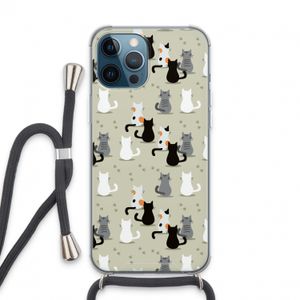 Katten: iPhone 13 Pro Max Transparant Hoesje met koord