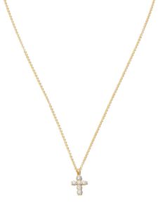 Anita Ko collier Cross en or 18ct pavé de diamants