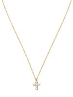 Anita Ko collier Cross en or 18ct pavé de diamants