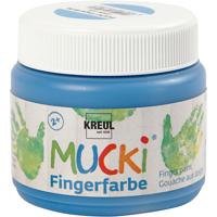 Creativ Company Mucki vingerverf, blauw, 150 ml/ 1 doosje