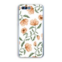 Peachy flowers: Honor 10 Transparant Hoesje