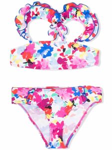 Il Gufo bikini à fleurs - Blanc