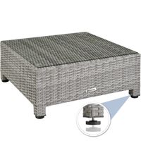 tectake - loungeset met aluminium frame-Wicker tuinset- incl. 2 overtreksets - lichtgrijs - 403742 - thumbnail