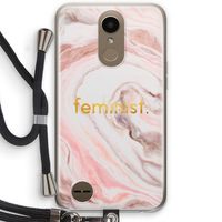 Feminist: LG K10 (2017) Transparant Hoesje met koord
