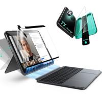 iPad Air 13" (M4) 2026 Shift Keyboard Case (Detachable) Protection Paper-Feel Bundle -US Layout-Dark Gray