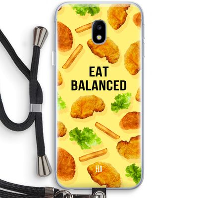 Eat Balanced: Samsung Galaxy J3 (2017) Transparant Hoesje met koord