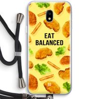 Eat Balanced: Samsung Galaxy J3 (2017) Transparant Hoesje met koord
