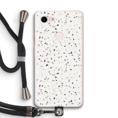 Terrazzo N°14: Pixel 3 XL Transparant Hoesje met koord