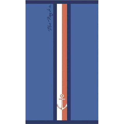 Strandhanddoek Secaneta Portals Marineblauw 90 x 165 cm Jacquard