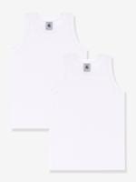 Set van 2 katoenen hemdjes Petit Bateau wit