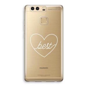 Best heart pastel: Huawei P9 Transparant Hoesje