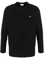 Lacoste sweat à patch logo - Noir - thumbnail