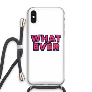 Whatever: iPhone X Transparant Hoesje met koord