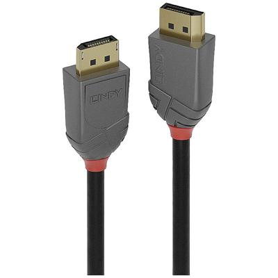 LINDY 36486 DisplayPort-kabel Aansluitkabel DisplayPort-stekker, DisplayPort-stekker 10.00 m Zwart