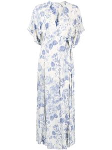 Reformation robe longue Winslow à fleurs - Blanc