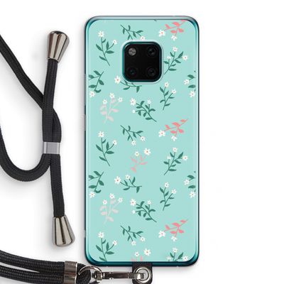 Small white flowers: Huawei Mate 20 Pro Transparant Hoesje met koord