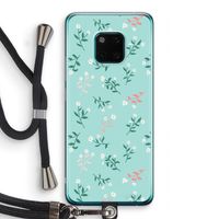 Small white flowers: Huawei Mate 20 Pro Transparant Hoesje met koord