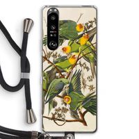 Carolinaparkiet: Sony Xperia 1 III Transparant Hoesje met koord