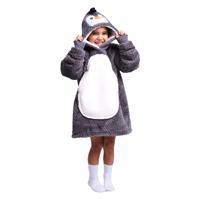 Noxxiez knuffel hoodie small trui pinguin, 3-6 jaar