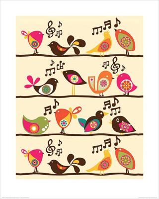 Kunstdruk Valentina Ramos - Singing Birds 40x50cm Kunstdruk Valentina Ramos - Singing Birds 40x50cm