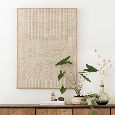 MUST Living Wanddecoratie 'Japanese Garden' Palmblad, 102 x 76cm
