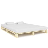 Bedframe pallet massief grenenhout 140x200 cm