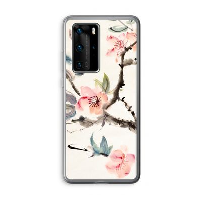 Japanse bloemen: Huawei P40 Pro Transparant Hoesje