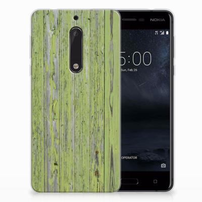 Nokia 5 | Bumper Hoesje | Green Wood
