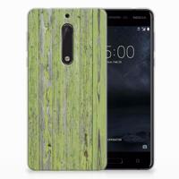 Nokia 5 | Bumper Hoesje | Green Wood