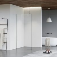 Fortifura Galeria inloopdouche - 70x200cm - helder glas - plafondarm - chroom SW797913/SW797904/SW804541