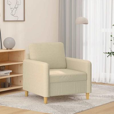 Fauteuil 60 cm stof crmekleurig
